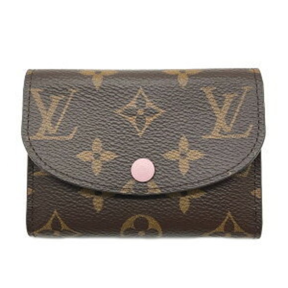 Louis Vuitton Porte Monnaie Rosalie Case Brown Rose Pink Ballerine - Picture 1 of 7